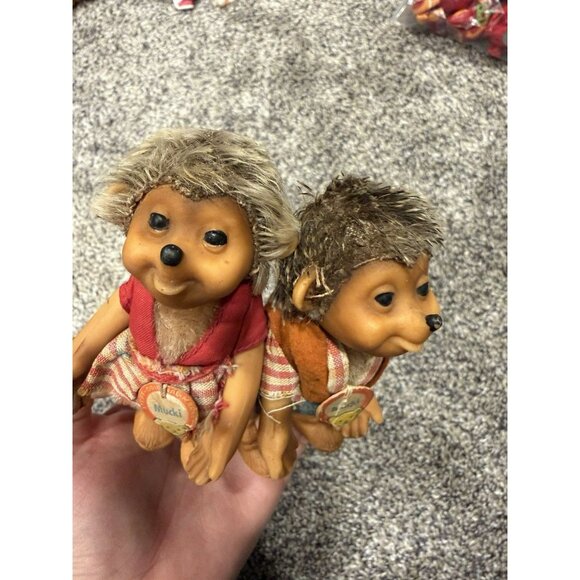 Couple Of Figurine Old Steiff Macki And Mucki Years 50 Collection Vintage - Picture 5 of 6